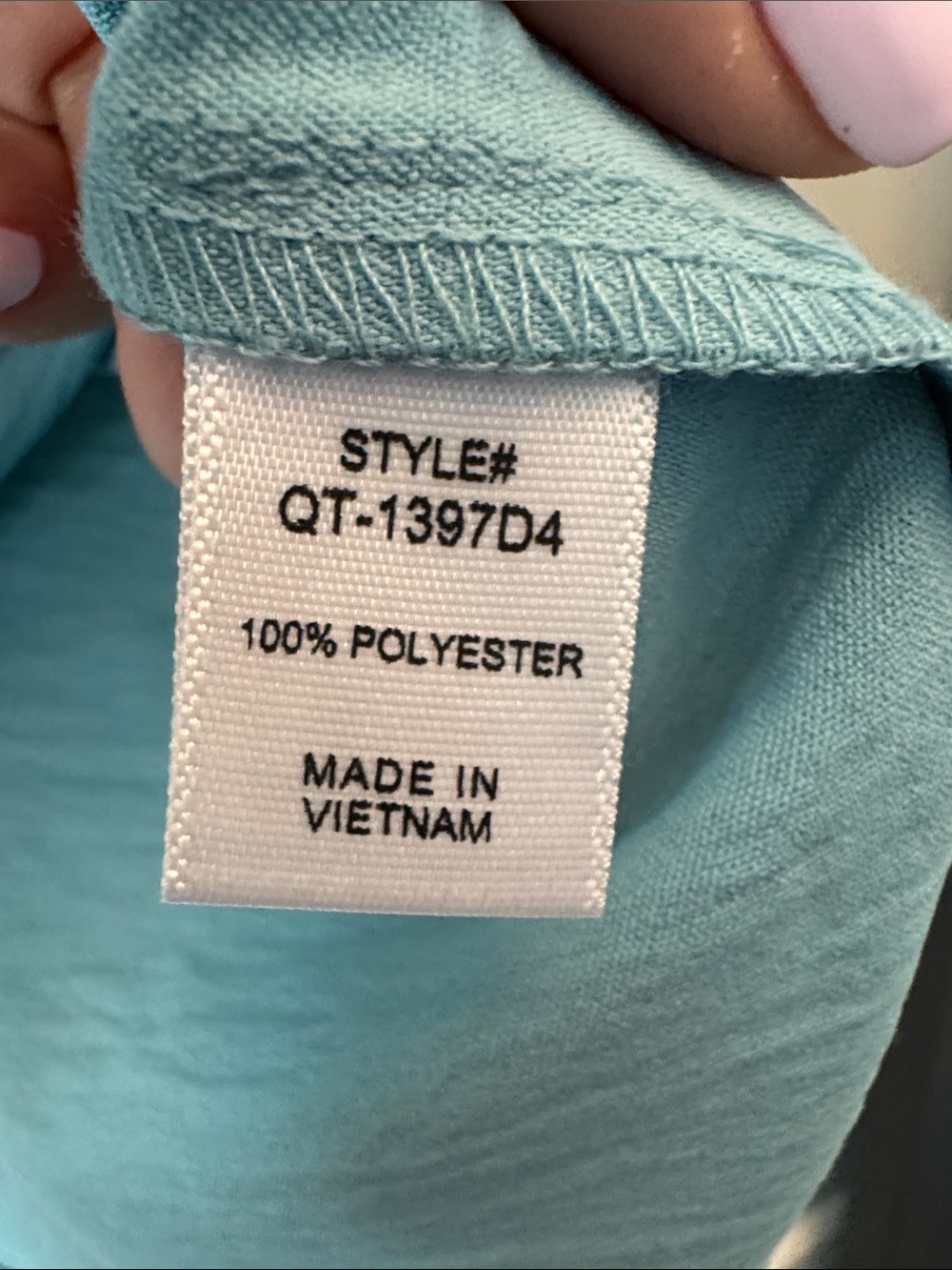 Zenana Outfitters Aqua V-Neck Flutter Sleeve Top - Picture 3 of 5